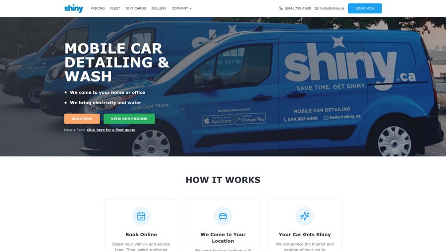 Shiny website